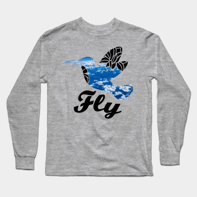 Fly as a Bird Long Sleeve T-Shirt by XOOXOO